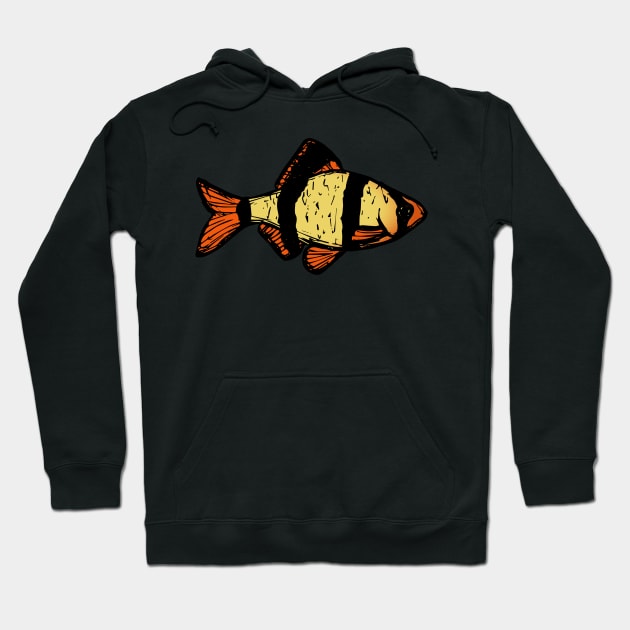 Tiger Barb - freshwater aquarium fish Hoodie by DigitalShards